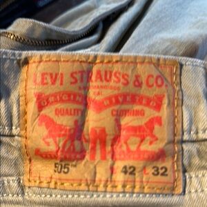 Levi's Gray Straight Jeans Iconic Design